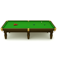 12-Foot Snooker Table Built to Tournament Standards, Italian Slate, Hardwood Frame, Tournament Cushions