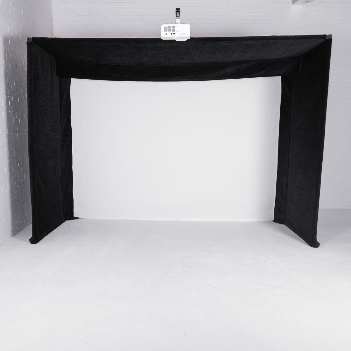 GolfBays Lux Golf Simulator Enclosure with PRO+ Impact Screen