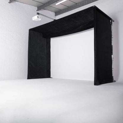 GolfBays Lux Golf Simulator Enclosure with PRO+ Impact Screen
