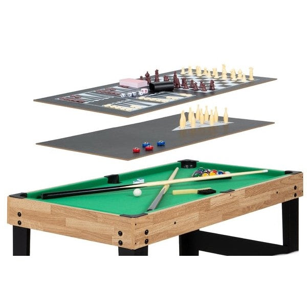 10-in-1 Multi-Game Table Set with Pool, Foosball, Table Tennis, Hockey and More