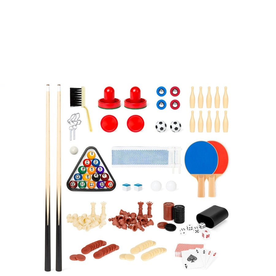10-in-1 Multi-Game Table Set with Pool, Foosball, Table Tennis, Hockey and More