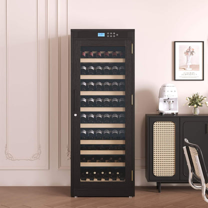 102-Bottle Temperature-Controlled Wine Cabinet with Multi-Tier Storage